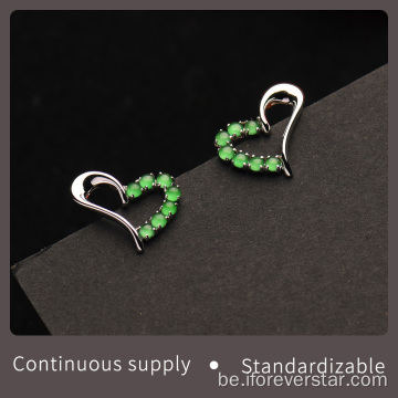 Вытанчаныя ювелірныя завушніцы Jadeite Accessory